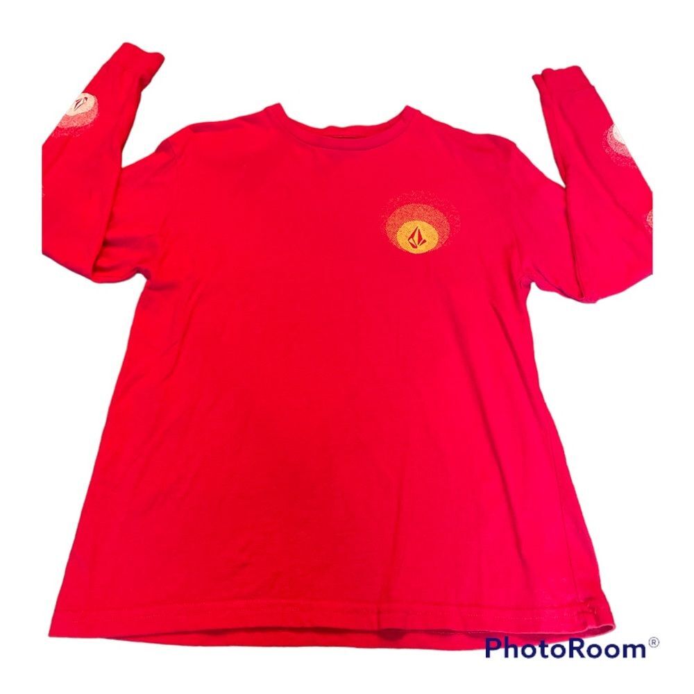 ⚡️ Volcom Red Long Sleeve Tee Shirt - Size L⚡️
